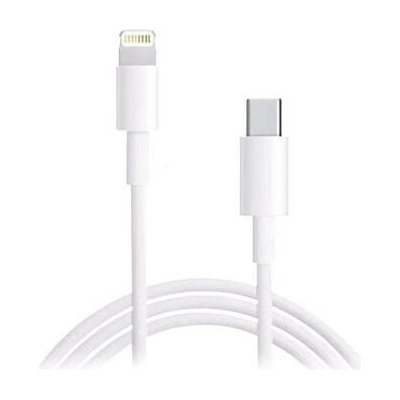 Datový kabel USB C na Lightning, délka 1m, barva bílá