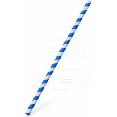 Wimex Slamka papierová Špirála modrá Jumbo O8mm x 25cm 100 ks