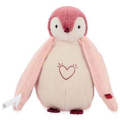 Плюшена играчка с лампа Kaloo - Пингвин, 20 cm, розов (K212011)