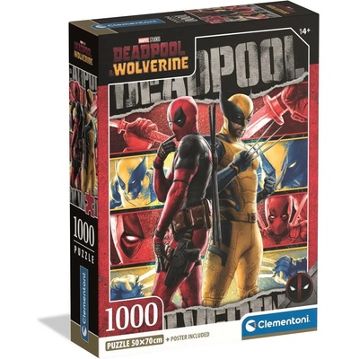 Clementoni - Puzzle Deadpool and Wolverine - 1 000 piese