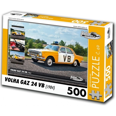 Retro-auta Volha GAZ-24 VB 1984 500 dílků
