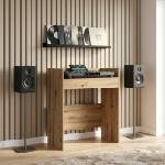 vidaXL DJ маса Дъб артизан 82 x 45 x 102 см Инженерна дървесина (8006755)