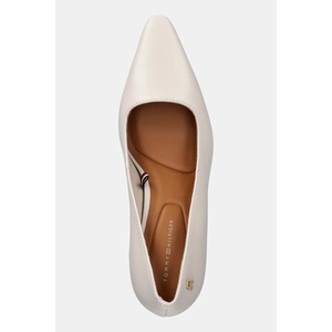 Tommy Hilfiger Кожени обувки с тънък ток TH LOGO LTH PUMP SLANTED HL (FW0FW09008) - answear - 166,23 лв