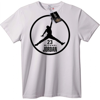 NOONEBRAND Тениска Michael Jordan 23 - 2XL, White