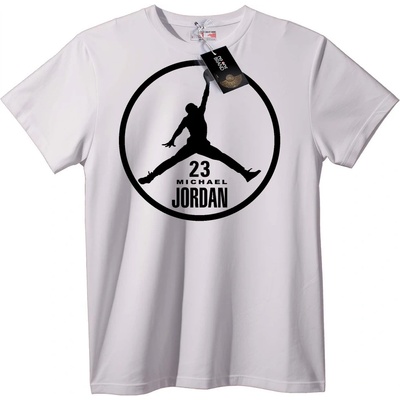 NOONEBRAND Тениска Michael Jordan 23 - 2XL, White