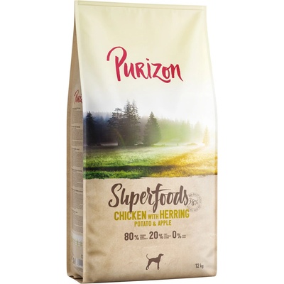Purizon Superfoods kuracie so sleďom, zemiakmi a jablkami 2 x 12 kg