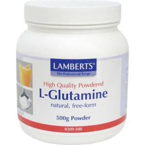 LAMBERTS Хранителна добавка Глутамин, Lamberts L-Glutamine 500mg 500gr Unflavoured