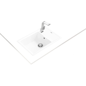 Teka Stone 60 S-TG БЯЛА Гранитна мивка, обръщаема, за шкаф 60 см (М.1023.БЯ)