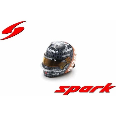 SPARK Model přilby Fernando Alonso F1 2024 SE Silverstone 1:5