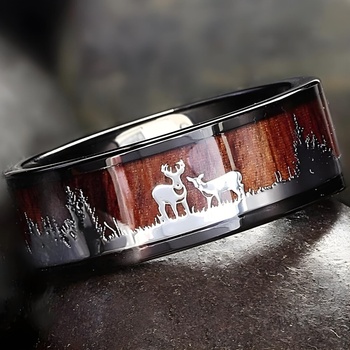 HARAHU Пръстен WO-7156 - Кафяв / 57mm KP7156 (WO-7156)