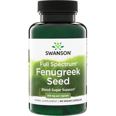 Swanson Pískavice Řecké Seno Fenugreek 610 mg 90 kapsúl