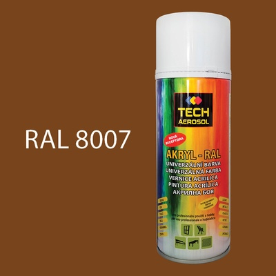 TECH Farba v spreji akrylová RAL 8007 400 ml