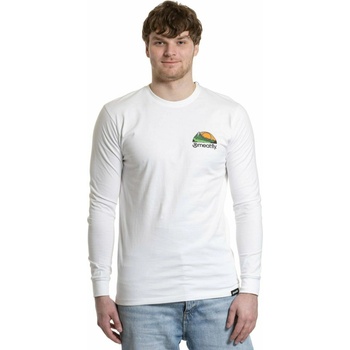 Meatfly мъжка тениска с дълъг ръкав Julien White Mountains Meatfly | Byal | МЪЖЕ | S