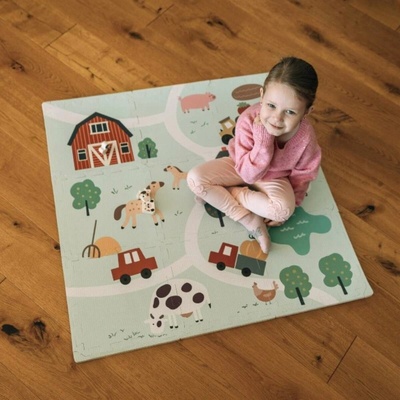 FreeOn Free2Play Pěnová hrací podložka Puzzle 9 ks Farm – Zboží Dáma