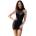 Къса рокля, изящна и съблизанителна - CR 4435 Dress Black S/M (D-239073)