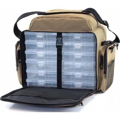 Neco rybářská taška 6 boxů gumové dno 38x48x30 cm