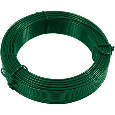Vázací drát poplastovaný, síla 1,8 mm, délka 50 m, Zn + PVC zelený