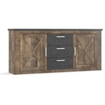 Bogdan Furniture Europe Скрин Georgia 2D3SH-E20, колониален дъб и матера