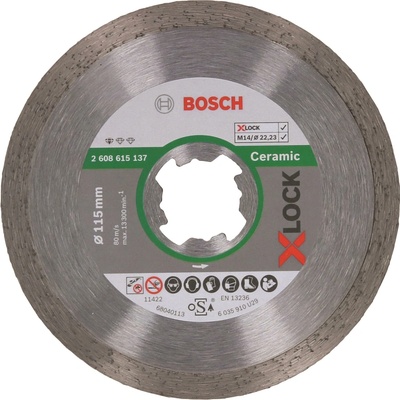 BOSCH Standard for Ceramic systému X-LOCK, 115 × 22,23 × 1,6 × 7 2.608.615.137