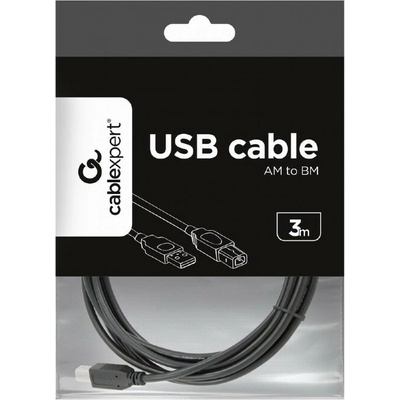 Gembird CCP-USB2-AMBM-10 USB 2.0, A-B, 3m, černý