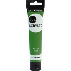 Daler-Rowney Simply АКРИЛНА боя Dark Green 75 ml 1 бр (126975386)
