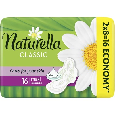 Naturella classic дамски превръзки, Maxi, 16 броя