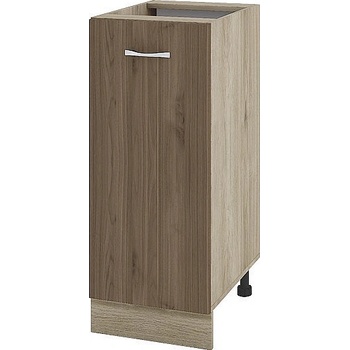 ИРИМ Долен шкаф с една врата и рафт Сити АРО-40 дъб сонома арвен / орех адмирал 35 см