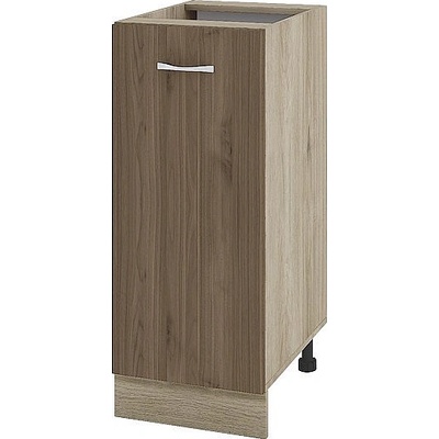 ИРИМ Долен шкаф с една врата и рафт Сити АРО-40 дъб сонома арвен / орех адмирал 35 см