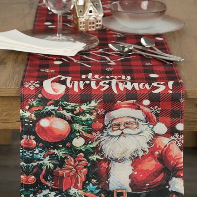 Eurofirany vánoční běhoun SANTA CLAUS 33X183cm