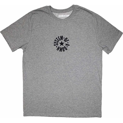 System Of A Down tričko Mini Circle Logo SOAD Grey