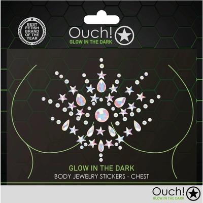 Ouch! by Shots - dekoratívne nálepky Bling na telo, svietiace v tme