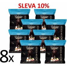 Delicias Dog Puppy Soft polomäkké 8 x 0,8 kg