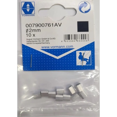 Vorman КЛИПС ЗА КАБЕЛ АЛУМ vrn 2ММ 7/4.5 10БР (4003984664448)