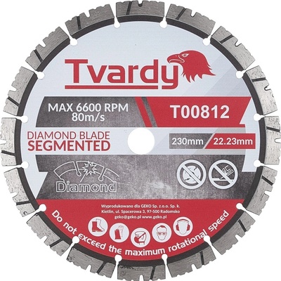 Tvardy Kotouč diamantový řezný 230 x 12 x 22,23 mm T00812