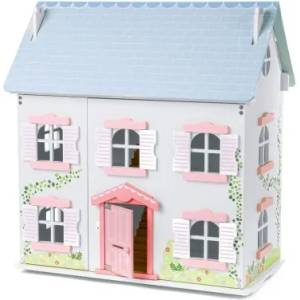 Bigjigs Toys - Дървена куклена къща - Къщата с бръшляна (T0520)