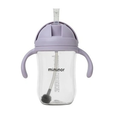 Mininor fľaša so slamkou Tritan 330 ml Lilac Flower