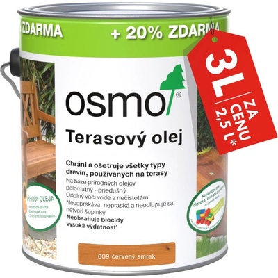 Osmo 010 Terasový olej 3 l Thermodrevo