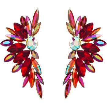 HARAHU Обеци wi-38842 - Червена / Златна kp38842 (wi-38842)