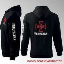 mikina s kapucí Templář 3MK černá