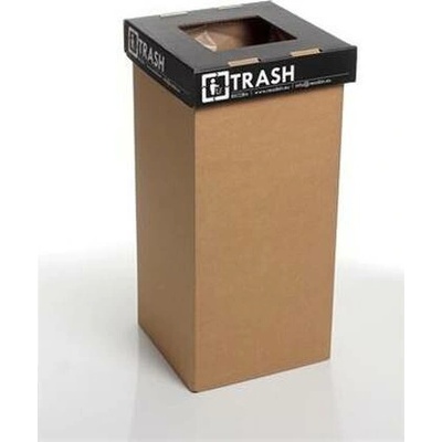 Recobin Odpadkový kôš na triedený odpad, recyklovaný, anglický popis, 20 l, "Mini", čierna