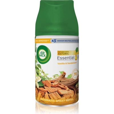 Air Wick Freshmatic Vanilla & Sandalwood ароматизатор за въздух пълнител 250ml