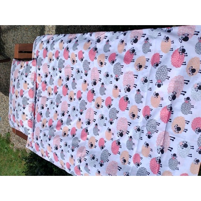 KHC 3-dílná sada 120 x 90 cm +40 x 60 cm + 2x Mantinel Ovečky – Zboží Dáma