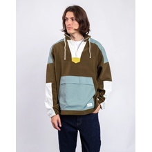 Knowledge Cotton Fleece Anorak 1100 dark olive