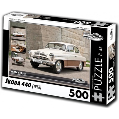 Retro-Auta č. 45 Škoda 440 1958 500 dílků