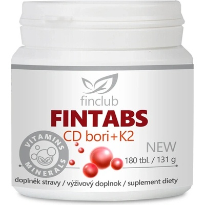 Finclub Fintabs CD bori+K2 180 tabliet