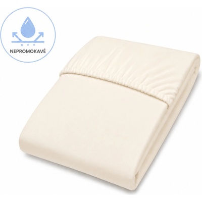 Baby Nellys Nepromokavé prostěradlo jersey krém 60x120