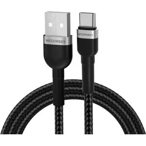 Wozinsky Кабел Wozinsky WNBAC1, USB-A / USB-C, 2.4A, 1m, черен (WNBAC1)