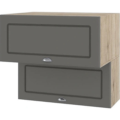 ИРИМ Горен кухненски шкаф Сити АРФ-Цимент мат-06-107 80 см