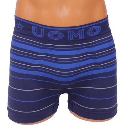 Мъжки боксер в сини нюанси с райе
