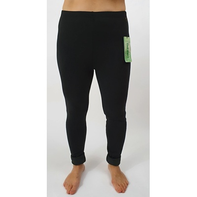 Legíny s teploučkým kožíškem černé